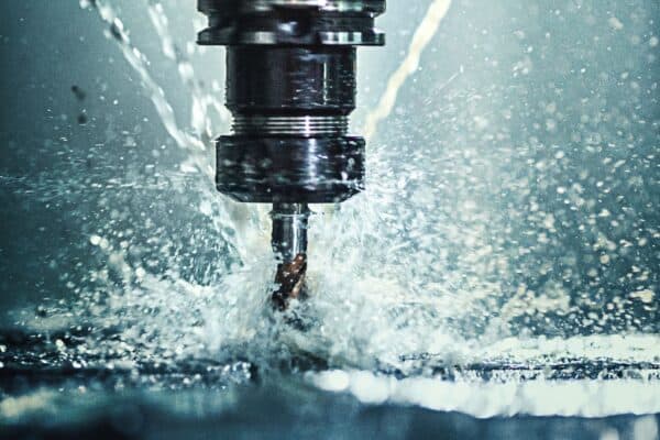 Ölnebel an einer CNC Fräse